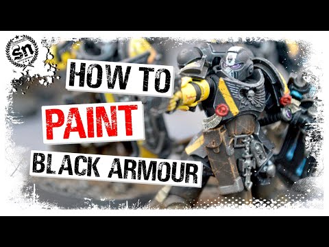 Как покрасить черные доспехи в Warhammer