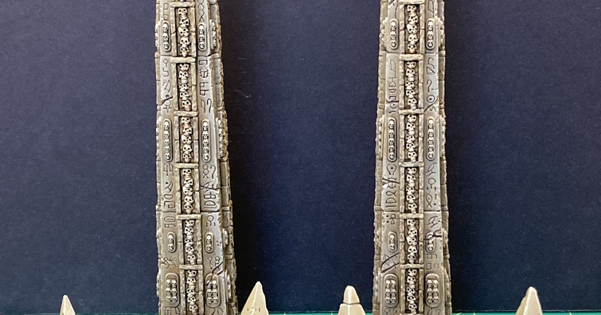 Пустынные обелиски от Skull Forge Scenics для Warhammer